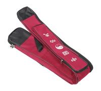 Abaodam Thickened Red Canvas Taiji Sword Bag Single Layer Waterproof Storage Sleeve for Martial Arts Swords Portable Protective Carry Cover