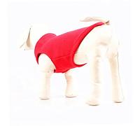 Abaodam Thickened Windproof Dog Vest Winter Warm Padded Coat for Small and Large Dogs Breathable Cotton Skiing Jacket with Metal Ring for Leash Attachment Red S