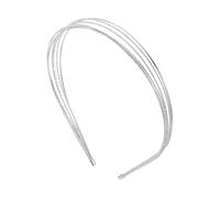 Abaodam Thin Multi-Layer Metal Hairband Lightweight Silver Head Hoop for Women Suitable for Work and Social Events
