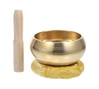 Abaodam Tibet Buddha Sound Bowl Meditation Tool for Practice Singing Bowl Mallet Mat for Home Studio Use