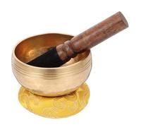 Abaodam Tibetan Singing Bowl for Meditation and Relaxation Handmade Sound Bowl with Cushion and Stick Stress Relief and Home Decoration Calming Music Instrument for Buddha Supplies