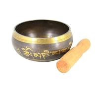 Abaodam Tibetan Singing Bowl Meditation Yoga Bowl a Small Mallet for Home Decorations Use