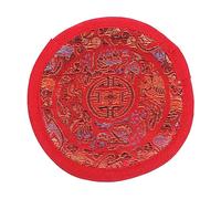 Abaodam Tibetan Singing Bowl Pad Red Handmade Cloth Cushion 10cm for Buddhist Ritual Instruments Meditation Sound Bowl Mat Accessory