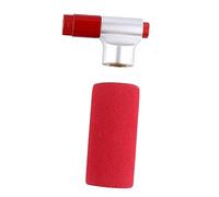 Abaodam Tire Pump Head for Road Bikes and Motorbikes Aluminum Alloy Air Inflator with Button and Cnc Gas Cylinder Interface Compact Mini Bike and Basketball Inflator in Red