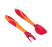 Abaodam Toddler Utensils Set 1 Set of Boys and Girls Training Tableware Learning Tableware for Boys and Girls Red Spoon Fork Set