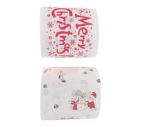 Abaodam Toilet Paper Rolls Resilient Paper Material Christmas 2pcs with Printed Santa Claus Patterns and Multipurpose Use, Xmas Novelty Gift for Winter Season for Holiday Bathroom Decor
