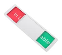Abaodam Toilet Vacant Occupied Sign Slide Privacy Sign Abs Material Silver Finish with Self-adhesive Tape Fine Workmanship Excellent Texture for Offices and Daily Life