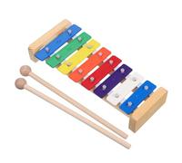 Abaodam Tone Metal Xylophone for Wooden Mallets Clear Sound Musical Instrument for Hand Knocking Music Portable Educational Gift