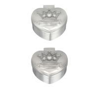 Abaodam Tooth Holder 2pcs and Built-in High Permeability Flannelette Alloy Keepsake Box for Zinc Alloy Material, Safe for Fingers and Hands, for New Year Or Birthday