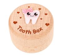 Abaodam Tooth Keepsake Box Modern Minimalist My First Tooth Box Wooden Gift for Boys and Children