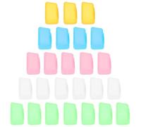 Abaodam Toothbrush Covers to Protect Toothbrush Heads Made of Sturdy Pp Material Universal Travel Caps Portable 100pcs Random Color Suitable for Traveling and Camping