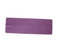 Abaodam Tpe Foldable Travel Yoga Mat Lightweight Non-slip Fitness Cushion for Outdoor Exercise and Relaxation with Dual-color Deep Purple and Pink Portable Nap Mat for Yoga and Pilates