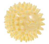 Abaodam Tpr Puppy Chew Toy with Thorns Interactive Dog Ring for Teeth Cleaning and Chewing Yellow Sturdy Material Suitable for Puppy Training and Dental Health