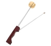 Abaodam Traditional Chinese Gong Instrument Hand Chime for Temple Rituals Decorative Yin Qing Wooden Handle for Zen Buddhist Meditation