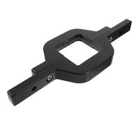 Abaodam Trailer Tow Hitch Mount Search and Backup Light Bracket for Offroad Truck, Rear Reverse Light Holder, Black Sturdy Steel Headlight Accessory