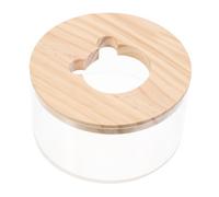 Abaodam Transparent Acrylic Pet Sand Bath Box for Hamsters and Small Animals Multipurpose Small Animal Sand Bath and Toilet for Guinea Pigs and Dwarf Mice