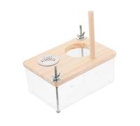 Abaodam Transparent Bird Cage Nest Box for Parakeets Cockatiels Wooden Breeding Box for Hatching Habitat for Lovebirds Budgerigars Easy to Clean Maintain Warm Cozy for Autumn Winter