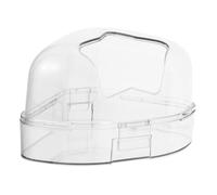 Abaodam Transparent Hamster Bath Basin Lightweight Small Pet Bathroom Cage Accessory for Guinea Pigs and Dwarf Mice Stable Design Fits Cages Practical and Compact Animal Bath Random Color