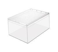 Abaodam Transparent Leakproof Reptile Keeper Box Multi Function Snake Cage for Frogs Spiders and More Durable Design with Ventilation for Optimal Pet