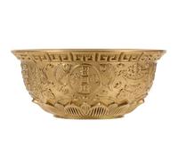 Abaodam Treasure Bowl Brass Bowl Ornament 5.5x5.5x4.7inch Creative Fashionable Decorative Cornucopia Not Easy to Fade and Deform Fine Workmanship Temple Restaurant Decoration Random Color