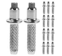 Abaodam Trekking Pole Tips Sturdy Metal Cane Tips 18pcs Tungsten Steel Replacement Ends for Hiking Sticks and Walking Poles, Compatible with Gravel and Icy Routes for Outdoor Trekking