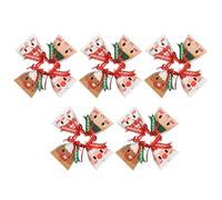 Abaodam Triangle Christmas Candy Boxes 24Pcs Paper Small Cases for Seasonal Cookie Presentation and Giving