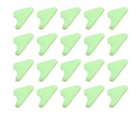 Abaodam Triangle Rope Buckle 40 Pcs Night Camping Fluorescent | Light Green Plastic Design, Compact Quick Attachment, Shiny Warning Detail, Suitable for Shade Shelters, Backpacking
