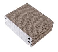 Abaodam Triangular Foldable Cat Scratcher Pad Multi- Cardboard Scratch Board for Indoor Cats Six-sided Design Portable Scratch Mat for Wall and Doorway
