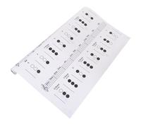 Abaodam Trumpet Chord Chart for Beginners Students Professional Fingering Diagram Small Size Coated Paper Suitable for Brass Band Practice