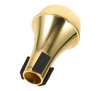 Abaodam Trumpet Mute Trumpet Accessory Lightweight Abs with Elegant Design Golden Reducing Volume Straight Mute for Practicing at Home
