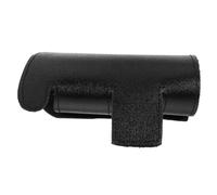 Abaodam Trumpet Valve Protector Pu Leather Valve Pad Cover Black Small Size Trumpet Piston Guard Musical Instrument Accessory for Brass Players