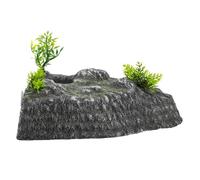 Abaodam Turtle Basking Platform Reptile Rock Landscaping Sculpture Dock for Resting Tortoises Aquarium Ornament Climbing Ramp for Reptiles Fish Tank Decorations