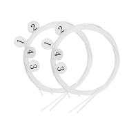 Abaodam Ukulele String Set Nylon 8pcs Replaceable Bright Nylon Ukulele Strings with 4th 0.28mm 3rd 0.34mm 2nd 0.32mm 1st 0.24mm
