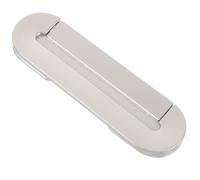 Abaodam Ultra Thin Hidden Cabinet Pull for Wardrobe Doors in Silver | Zinc Alloy, Widened Base and Long Handle, for Furniture Renovation and Sliding Cabinet Doors