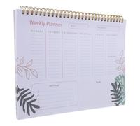 Abaodam Undated Weekly Planner Notepad for Office and School with Spiral Binding, Paper Material, Efficient Time Management and Inspire Creativity Features, Small Weekly Plan Notebook