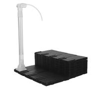 Abaodam Undergravel Aquarium Filter with Connectable Plastic Bottom Filter Plates and Guide Tube for Freshwater and Saltwater Fish Tanks, Aquatic Health Booster Suitable for Aquarium Use