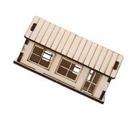 Abaodam Unfinished Wooden Mini House DIY Craft Kit for Adults Precise Cut Wood Model for Sandbox Party Decorations and Educational Jigsaw