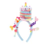 Abaodam Unicorn Headband for Boys and Girls Birthday Sash Heart Cake Design Party Hairpiece Photo Booth Props Girls Boys Celebration Accessory