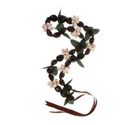 Abaodam Unique Graduation Hawaiian Lei Nut Flower Wreath Necklace for Ceremony Party