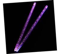 Abaodam Unique Luminous Drumsticks for Percussion Glowing Drumsticks for Jazz and Stage Performances Durable Non-slip Design Drummers Red and Blue
