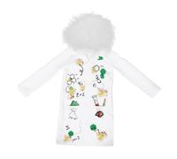 Abaodam Unisex Lab Coat Costume with Realistic Buttons and Pockets Stem Scientist and Doctor Dress Up Outfit for Boys and Inspiring Educational Role Play and Career Day Fun