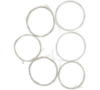 Abaodam Universal Oud Strings Nylon Core 6pcs Silver-plated Copper Alloy Wound Strings Replacement Set for Oud Instruments Accessories