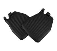 Abaodam Universal Wheelchair Footrest Replacement Pedal Pair in Black, Foldable Pa Material Foot Supports with Easy to Store Design, Suitable for Athletes and Those Who Have Lost Both Legs