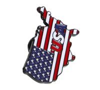 Abaodam Usa Waving Flag Pins Election Badge Aesthetically Pleasing Appearance Metal Versatile Accessory Patriotic Tribute Adorning Hats 1.26x0.83x0.39in