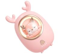 Abaodam USB Charging Hand Warmer with 6500mah Power Bank Function, Rapid Heating Portable Mini Warmer in Pink Abs and Aluminium Alloy, Gift for Special Days with Adorable Cartoon Animal
