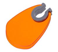 Abaodam UV Nail Lamp Plastic Shield 2pcs Fan Shaped Cover for Nails in Orange, Universal Fit and Lightweight, Suitable for Salon and Home Use
