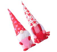 Abaodam Valentine’S Day Plush Sitting Dolls 2Pcs Set Faceless Design, Soft Decorative Dolls for Couples, Festival Ornament Plush for Valentine Celebration