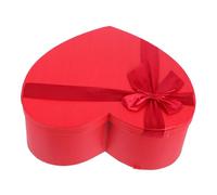 Abaodam Valentine's Day Heart-shaped Box Creative Paper Flower Packaging for Romantic Celebrations Sturdy Construction for Flowers and Chocolates Multifunctional Storage