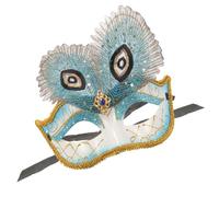 Abaodam Venetian Peacock Eye for Party Plastic Material, Comfortable Fit, Chic and Elegant Style, for Venice Parties and Other Occasions, Not Easy to Deform