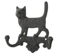 Abaodam Vintage American Country Style Animal Wall Hooks Double Cast Iron Decorative Coat Hanger with Fine Polishing Workmanship for Bedroom and Hallway